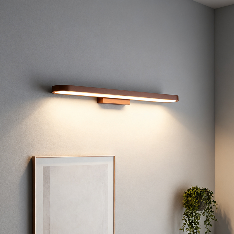 Modern Minimalist Circular LED Vanity Light Mirror Sconce for Bathroom
