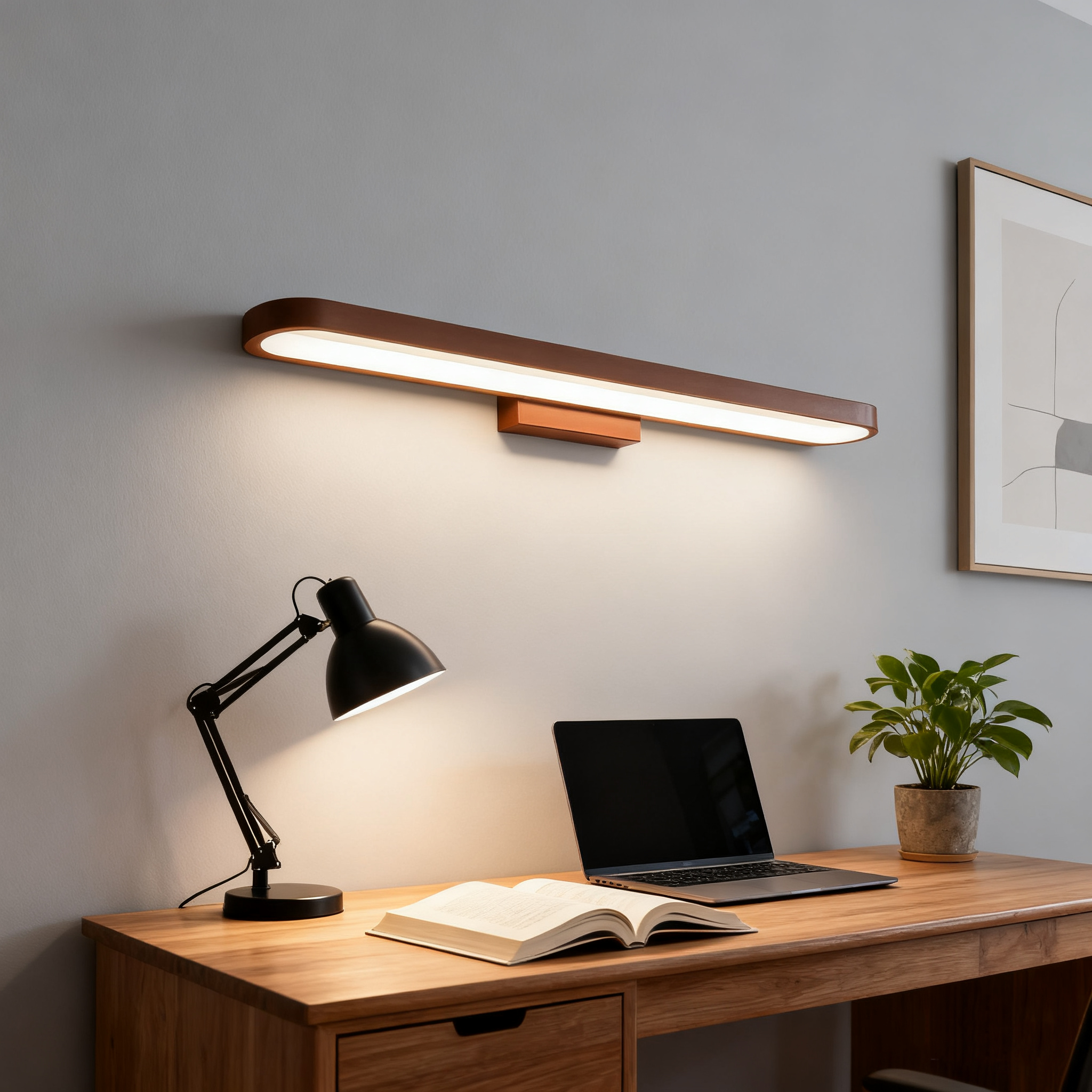 Modern Minimalist Circular LED Vanity Light Mirror Sconce for Bathroom