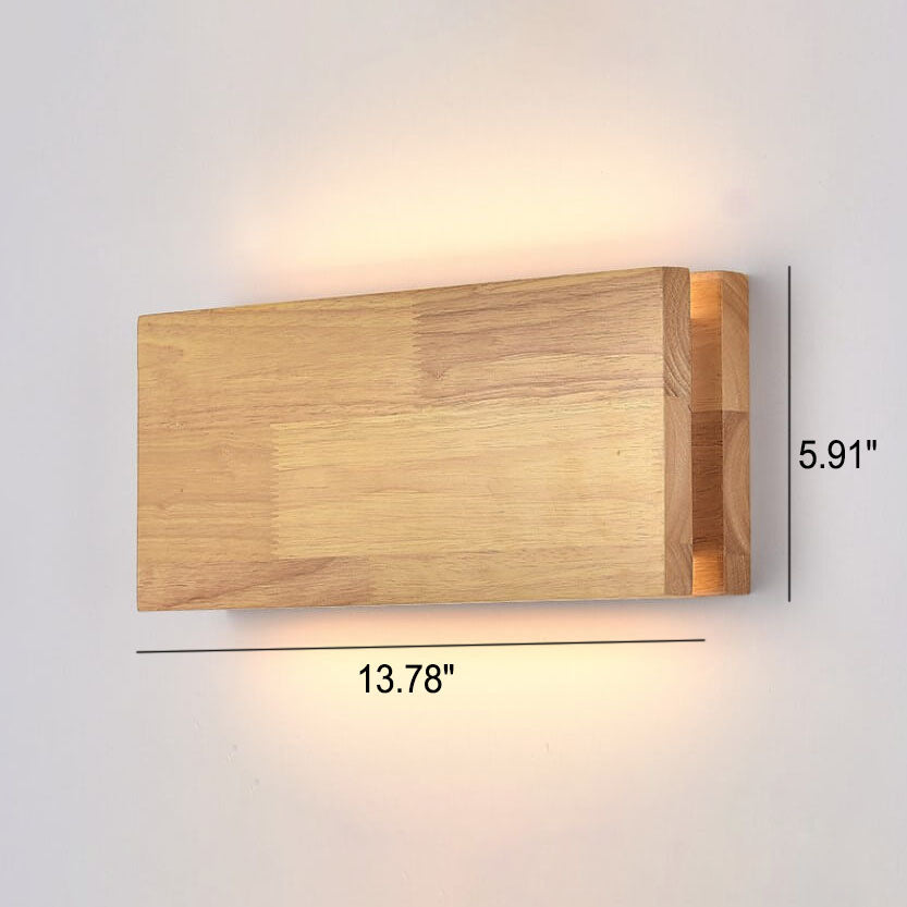 Wabi-sabi Rectangular LED Wall Sconce - Log Wood Design  

Illuminate your space with our Wabi-sabi Rectangular LED Wall Sconce. Crafted from natural log wood, this lamp embodies the beauty of imperfection. Perfect for modern, rustic, or minimalist decor,