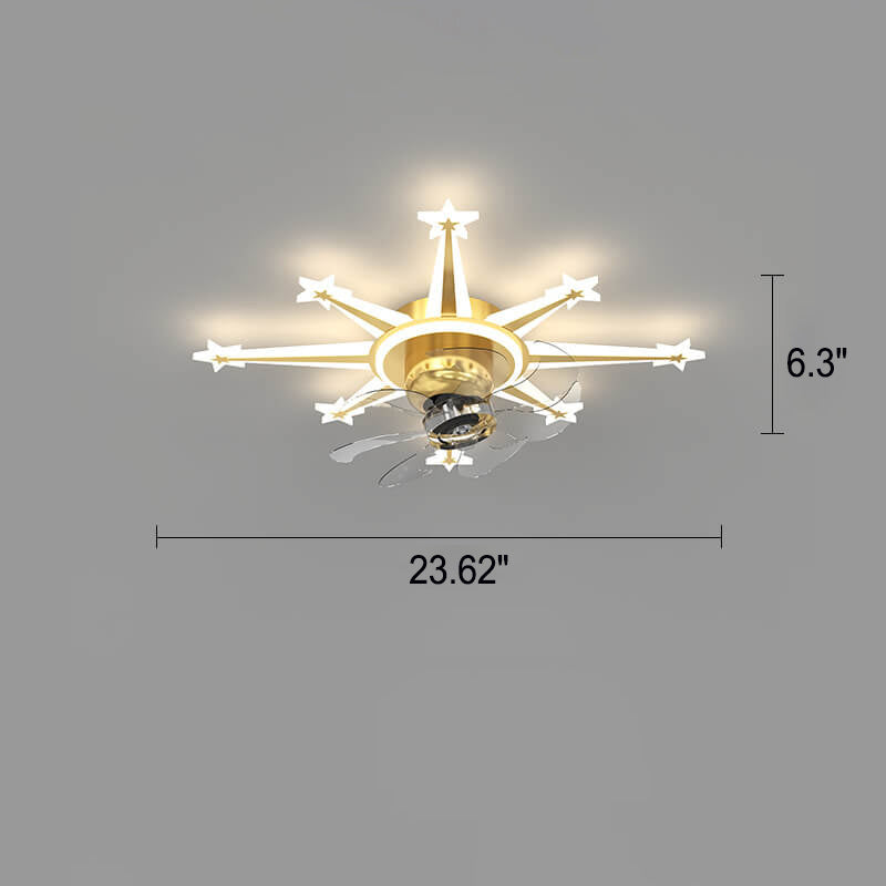 Childlike Creative Meteor LED Ceiling Fan Light

Illuminate your child's room with our Childlike Creative Meteor LED Ceiling Fan Light. This unique flush mount design combines fun and functionality, featuring a meteor-inspired shape that captures the imag