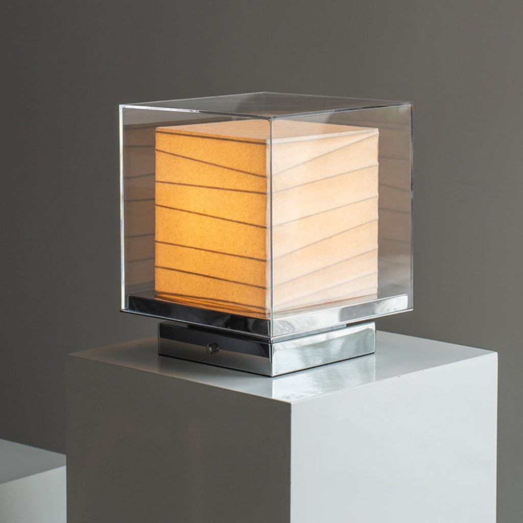 Japanese Wabi-Sabi Paper Table Lamp - Retro Ambient Lighting