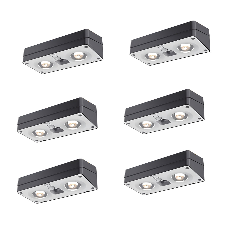 Solar-Powered Waterproof Multi-Color Square Wall Lights for Outdoors