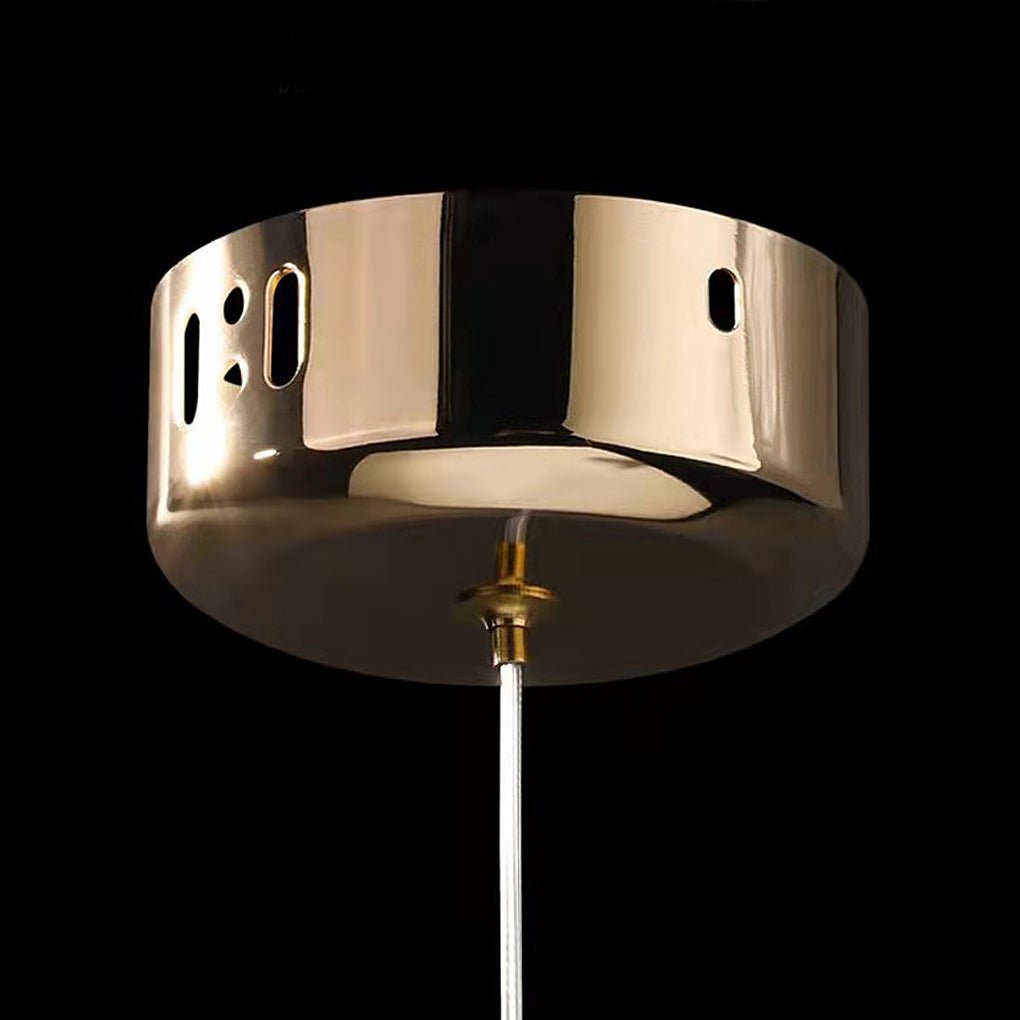 Adjustable LED Nordic Pendant Lights - Plated Mirror Metal Ball