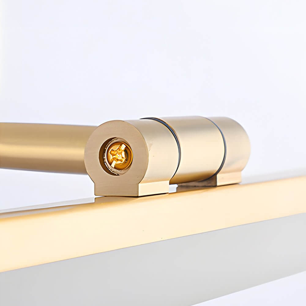 Adjustable LED Bathroom Vanity Mirror Light Rotatable Flat Bar Gold Black Finish Modern Wall Sconce Perfect Lighting for Makeup and Grooming Energy-Efficient Decorative Lighting Fixture Bathroom Decor Stylish Home Lighting Interior Design