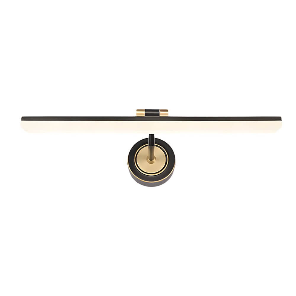 Adjustable LED Bathroom Vanity Mirror Light Rotatable Flat Bar Gold Black Finish Modern Wall Sconce Perfect Lighting for Makeup and Grooming Energy-Efficient Decorative Lighting Fixture Bathroom Decor Stylish Home Lighting Interior Design