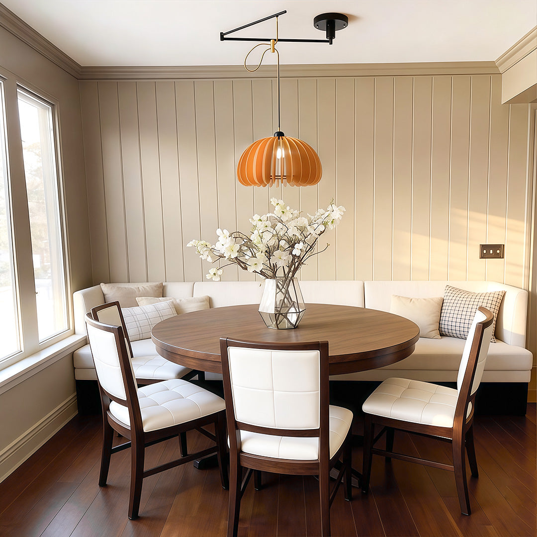 Adjustable Dimmable Swing Arm Pendant Light Fixture