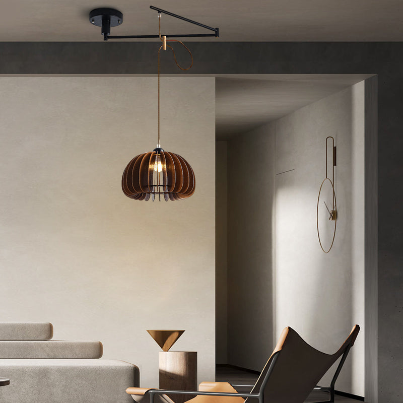Adjustable Dimmable Swing Arm Pendant Light Fixture