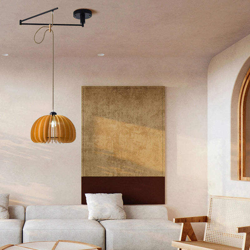 Adjustable Dimmable Swing Arm Pendant Light Fixture