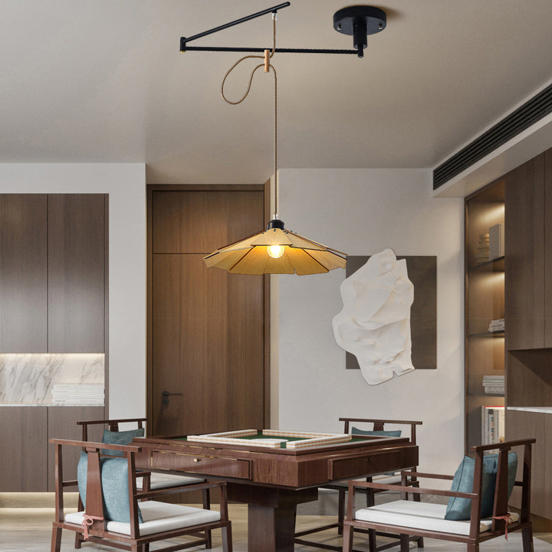 Adjustable Dimmable Swing Arm Pendant Light Fixture