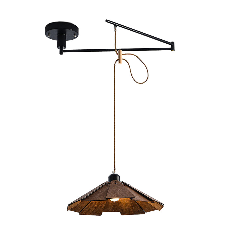 Adjustable Dimmable Swing Arm Pendant Light Fixture