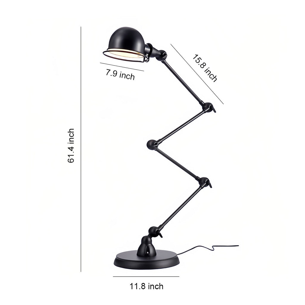 Industrial Reading Floor Lamp for Living Room - Task Standing Lamp