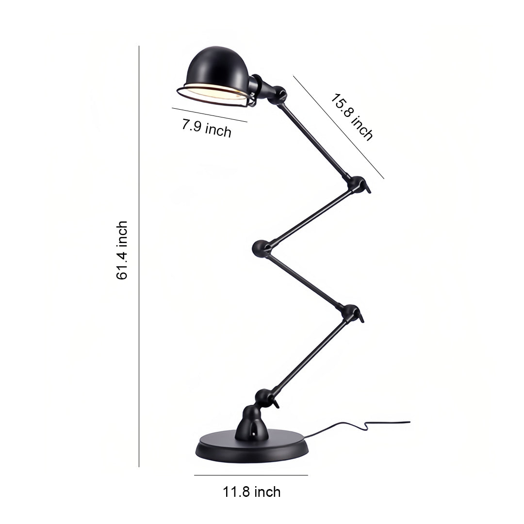 Industrial Reading Floor Lamp for Living Room - Task Standing Lamp