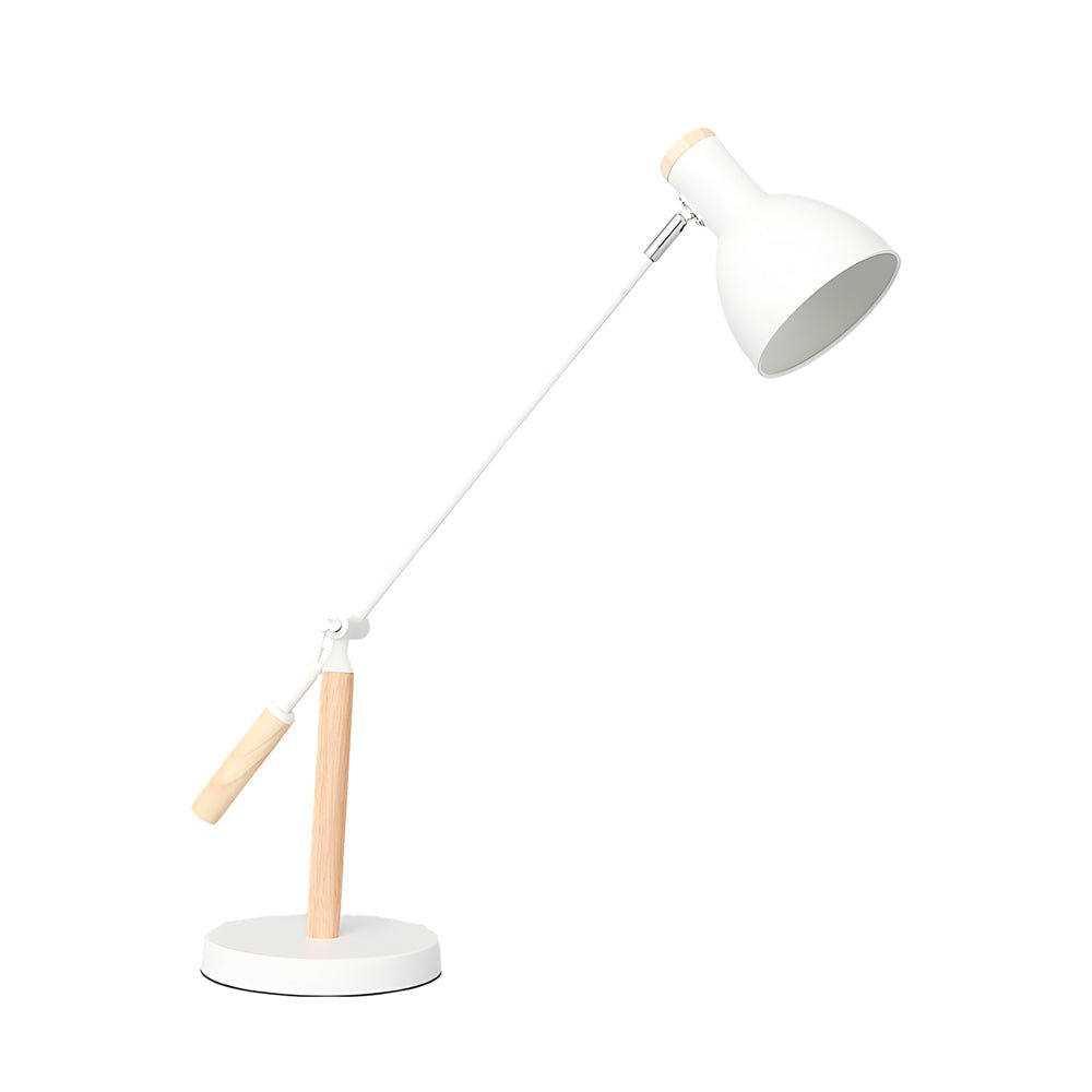 Adjustable Rotatable Wood Metal Reading Desk Lamp for Modern Spaces