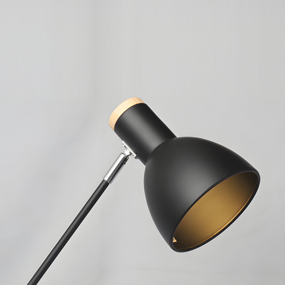 Adjustable Rotatable Wood Metal Reading Desk Lamp for Modern Spaces