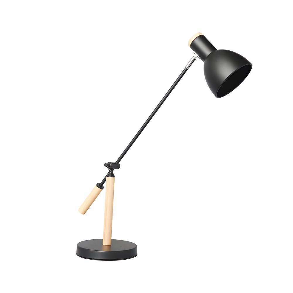 Adjustable Rotatable Wood Metal Reading Desk Lamp for Modern Spaces