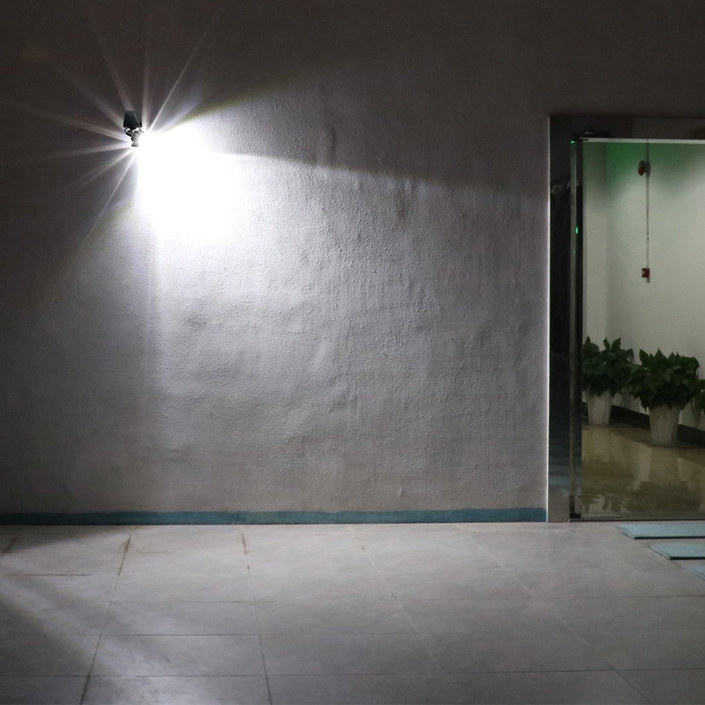 Adjustable Solar LED Wall Spotlight with Motion Sensor - Outdoor Lighting