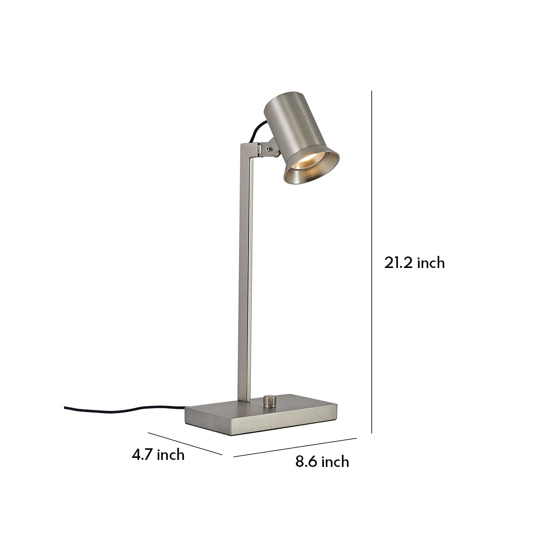 Italian-Style Metal Swing Arm Desk Lamp - Long Mechanical Design