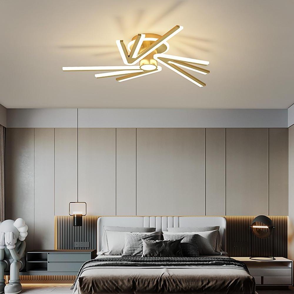 Abstract Tube Flower Shaped LED Ceiling Light - Nordic Flush Mount Lighting