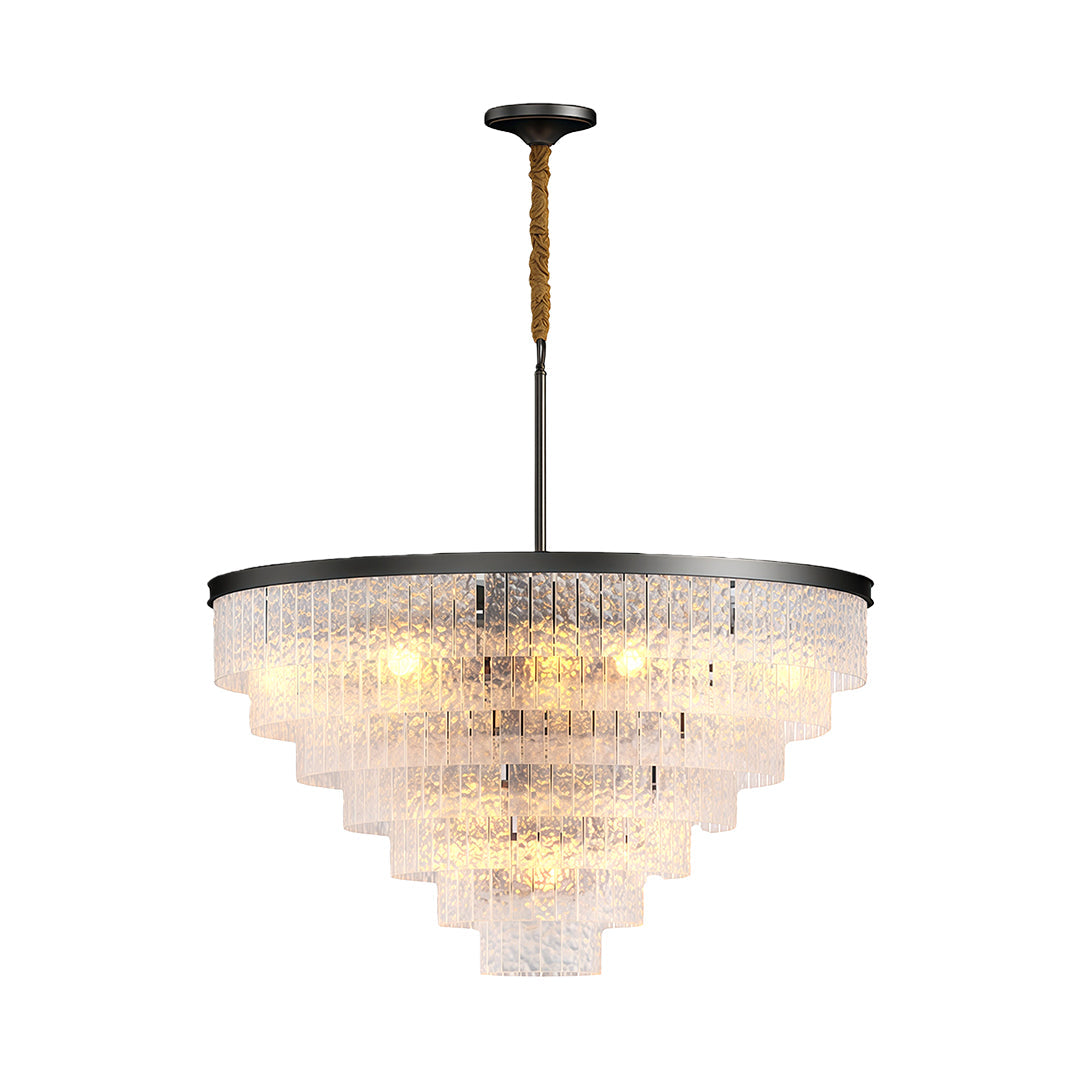 Modern Full-Copper Minimalist Chandelier Ceiling Light