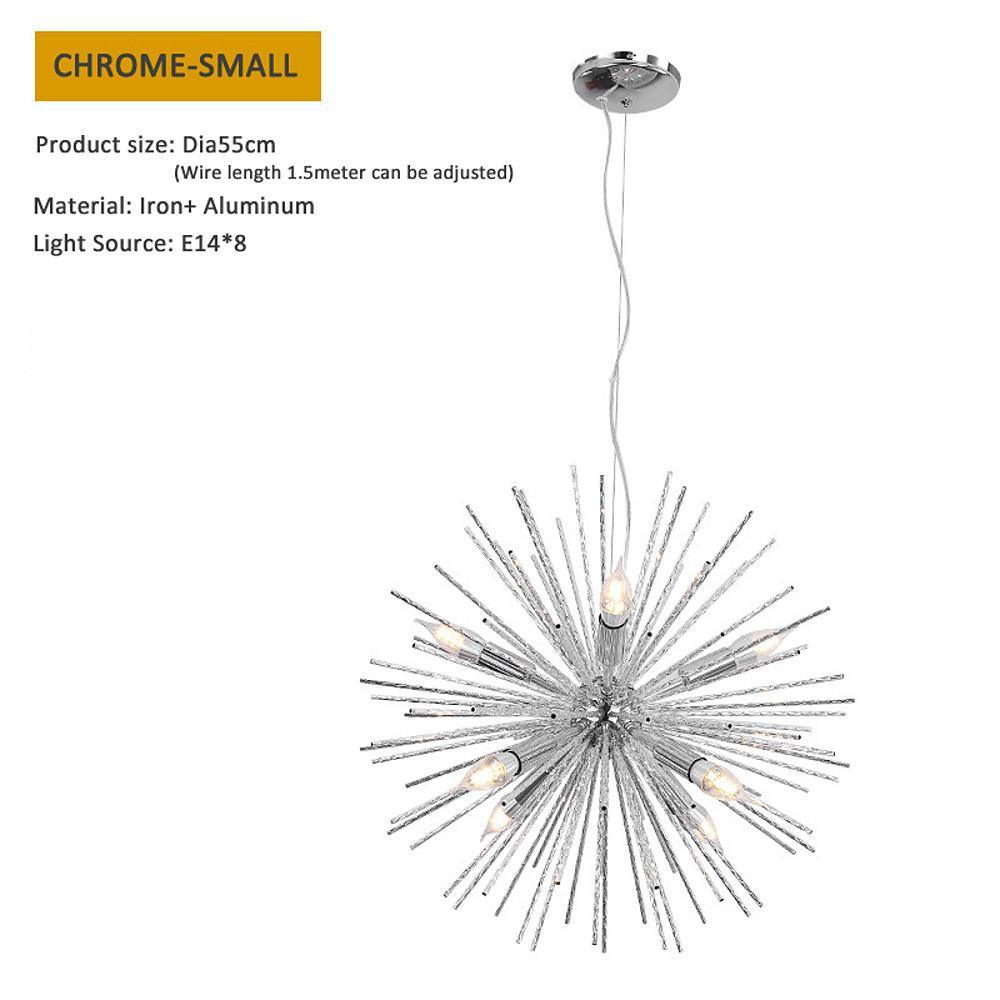 Geometric Starburst Chandelier for Dining Room Lighting Elegance