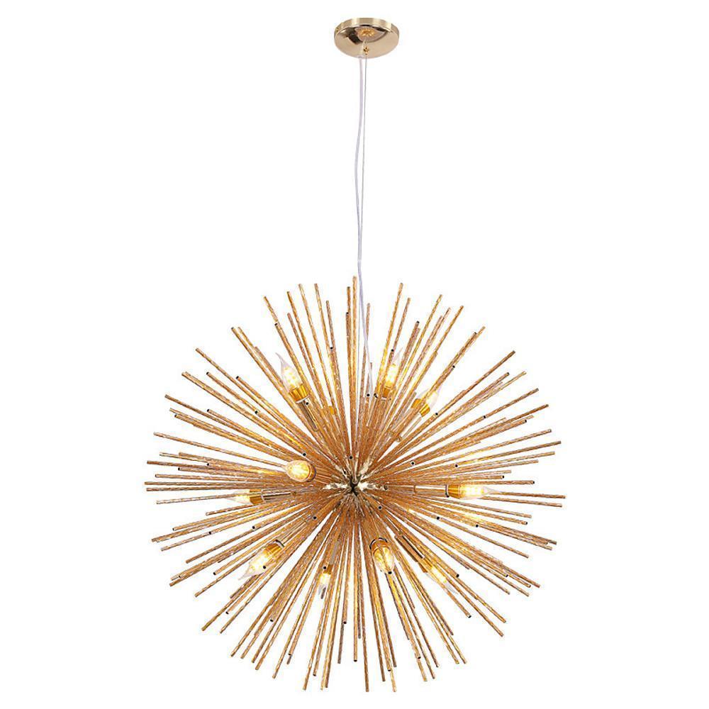 Unique LED Globe Pendant Light - Electroplated Metal Modern Design