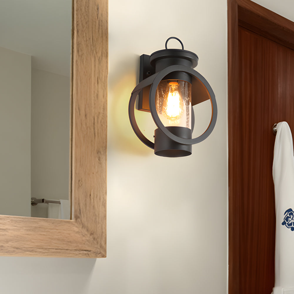 Raindrop Glass LED Wall Light - Outdoor Sconce Fixture