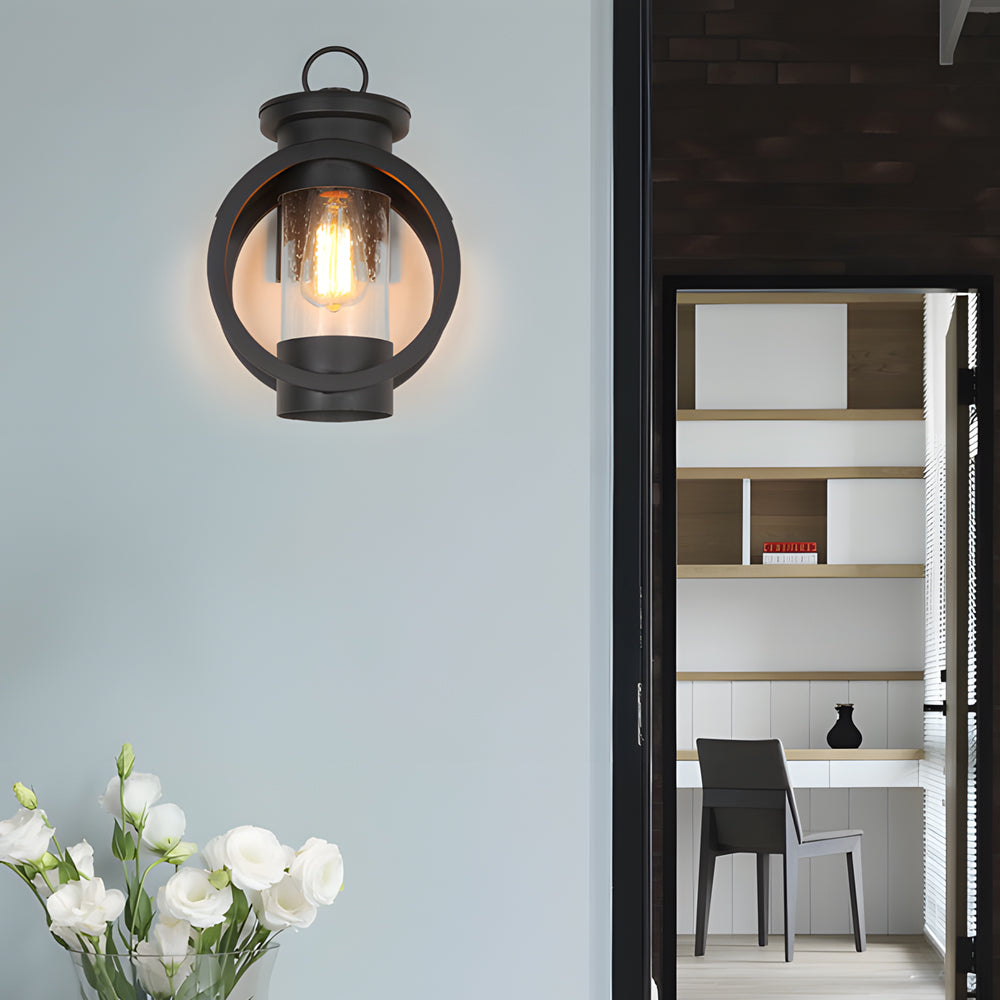 Raindrop Glass LED Wall Light - Outdoor Sconce Fixture