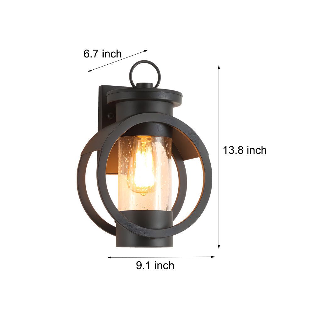 Raindrop Glass LED Wall Light - Outdoor Sconce Fixture