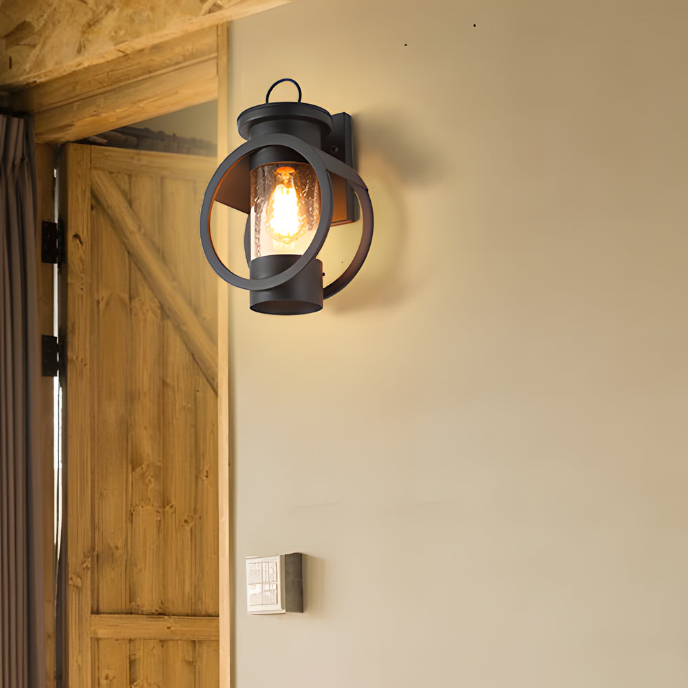 Raindrop Glass LED Wall Light - Outdoor Sconce Fixture