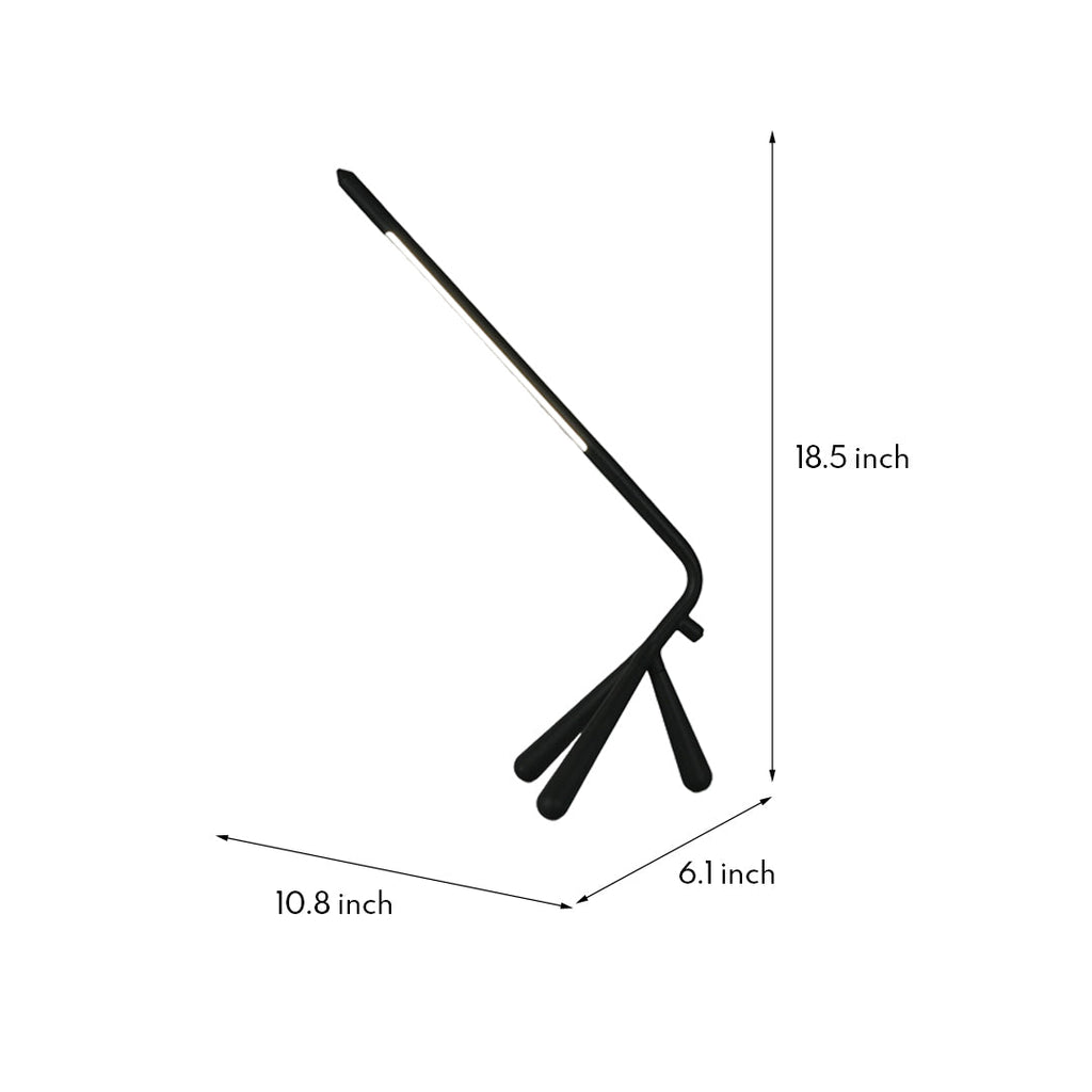 Three Legged LED Accent Table Lamp - Eye-Care Rotatable Design