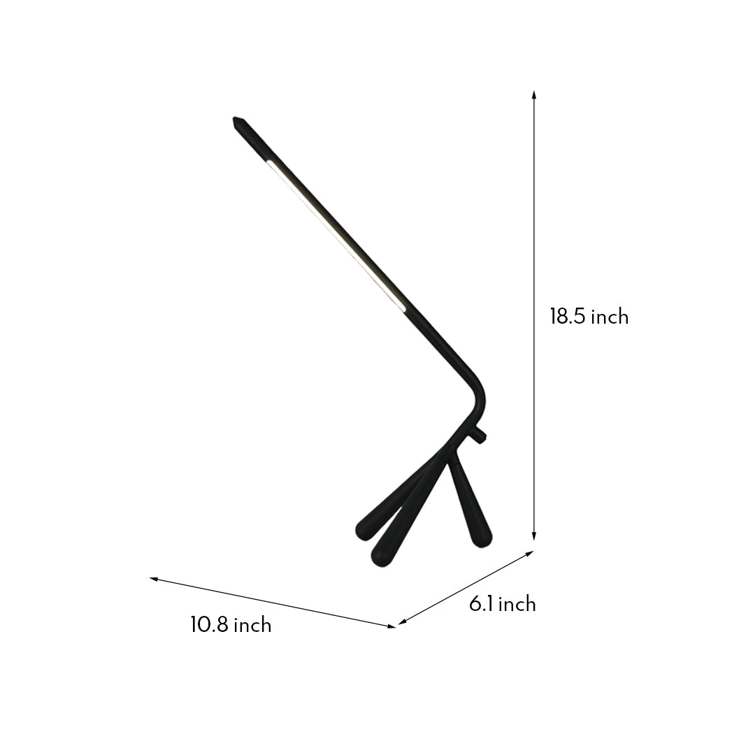 Three Legged LED Accent Table Lamp - Eye-Care Rotatable Design