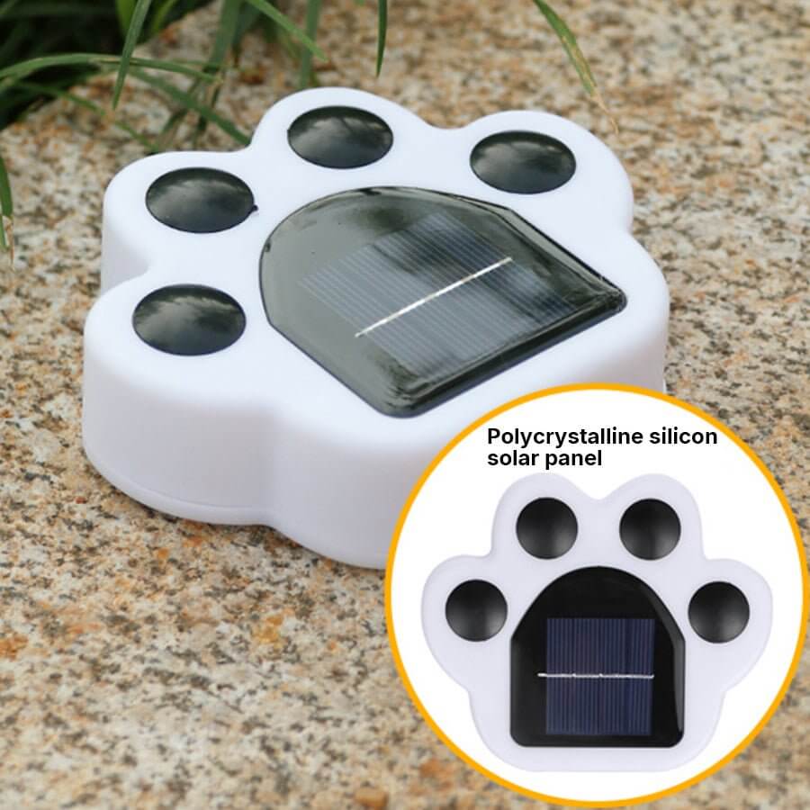 Animal Paw Step Solar Lights - Modern Outdoor LED Garden Illumination