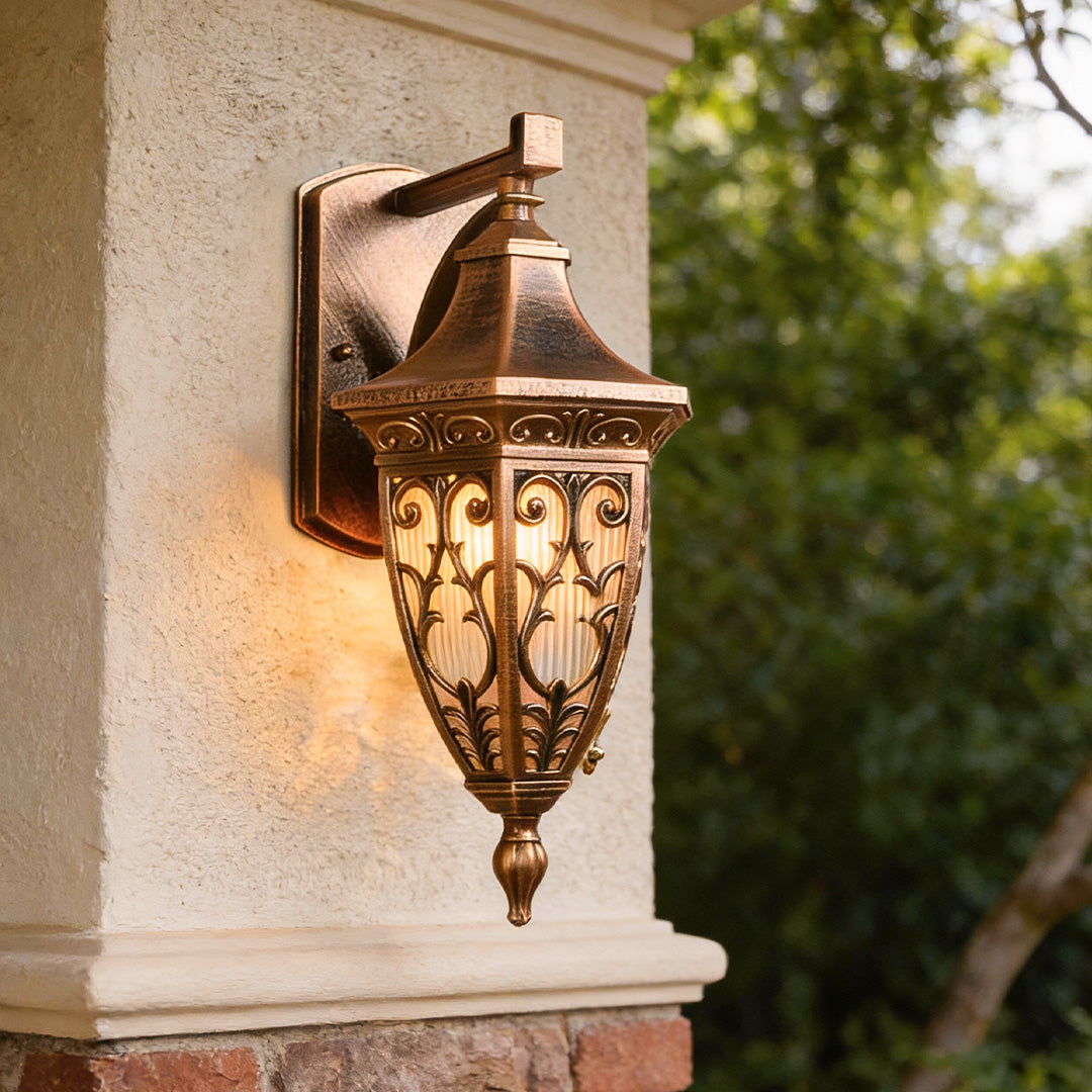 Antique Art Deco Outdoor Wall Sconces Retro Lantern