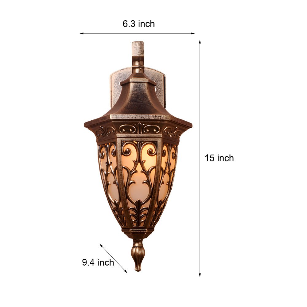 Antique Art Deco Outdoor Wall Sconces Retro Lantern