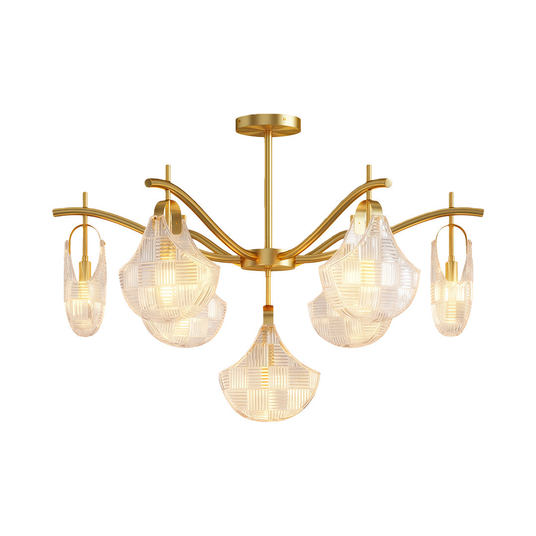 Shell Chandelier Light - Modern Luxury Ceiling Fixture, Creative Design, Elegant Home Lighting