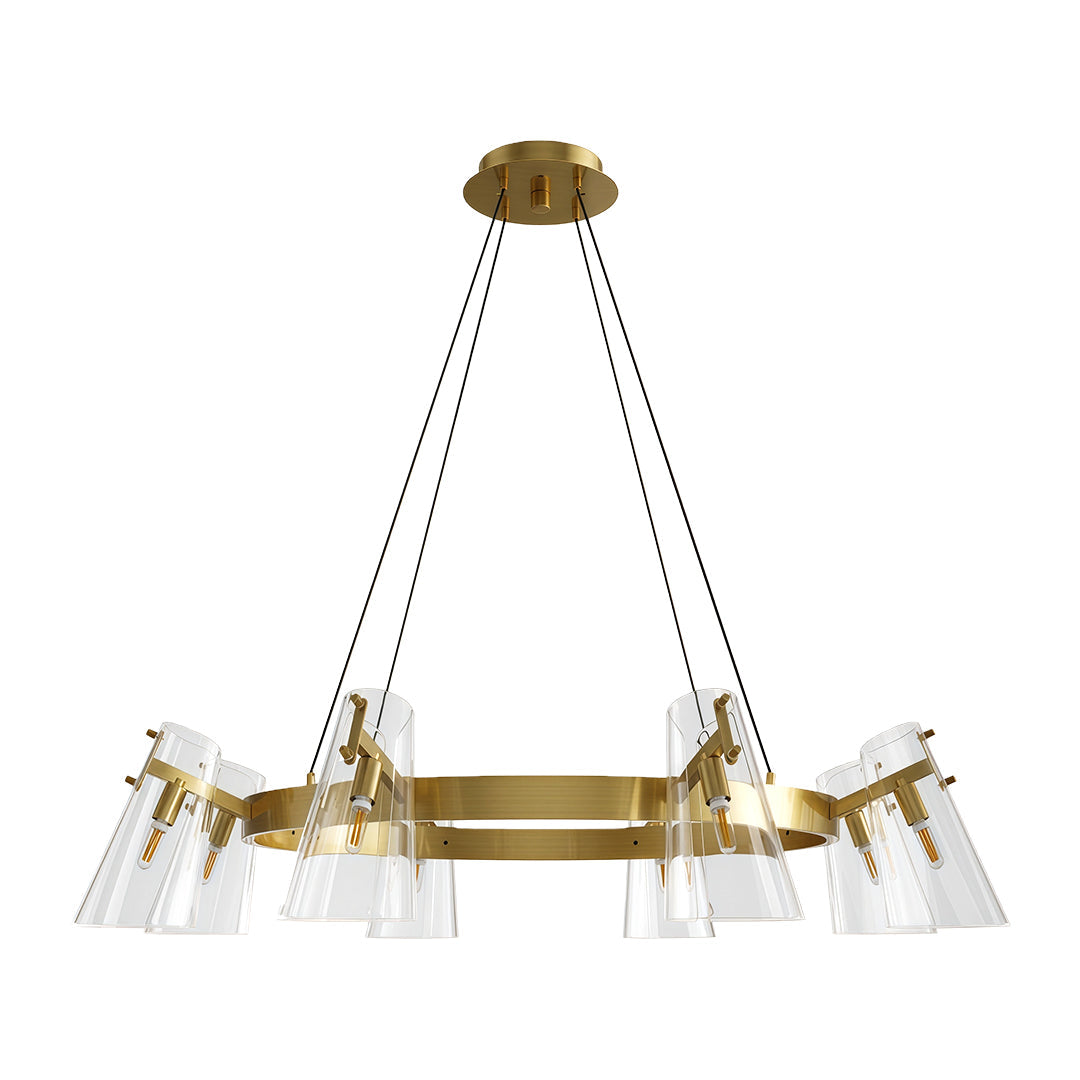 Modern Copper Ceiling Light Chandelier - Simple Elegance