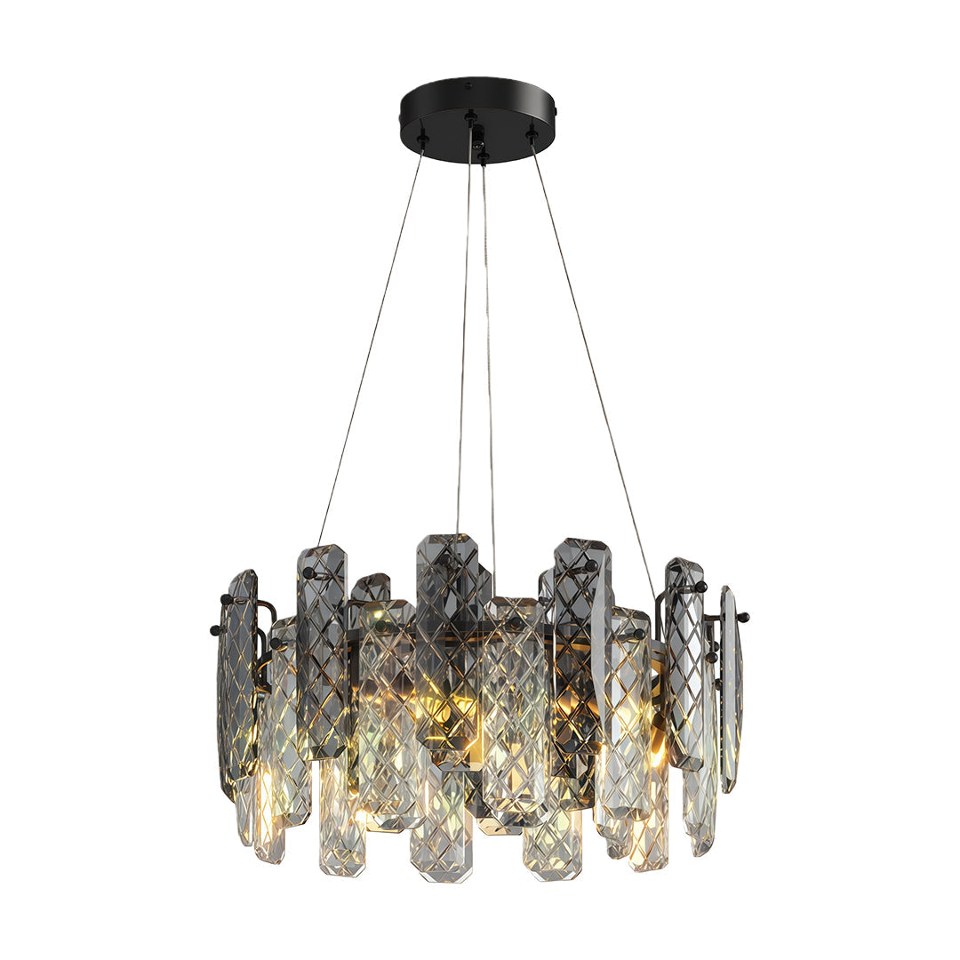 Contemporary Crystal Chandelier Eye-Protecting Ceiling Light