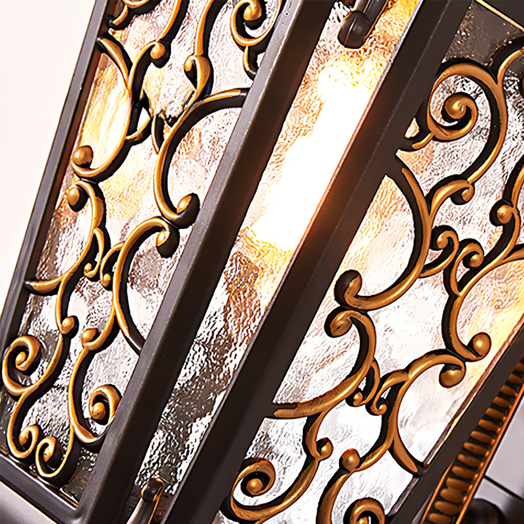 Antique Waterproof Outdoor Wall Sconce - European Lantern Design