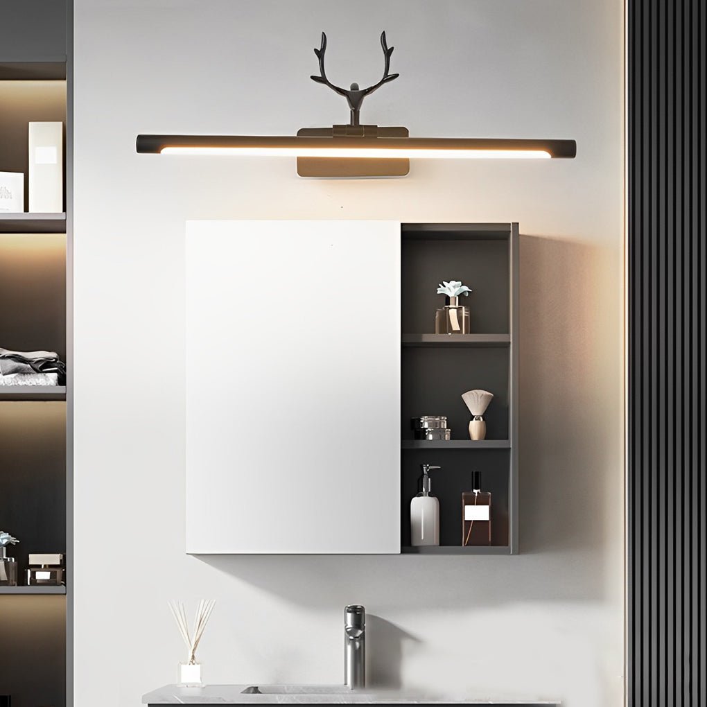 Antler-Inspired 210° Adjustable LED Bathroom Vanity Light Bar, Rustic Home Lighting, Modern Farmhouse Decor, Energy-Efficient Fixtures, Wall-Mounted Lighting, Contemporary Antler Design, Dimmable LED Light, Unique Bathroom Lighting Solutions, Stylish Vani