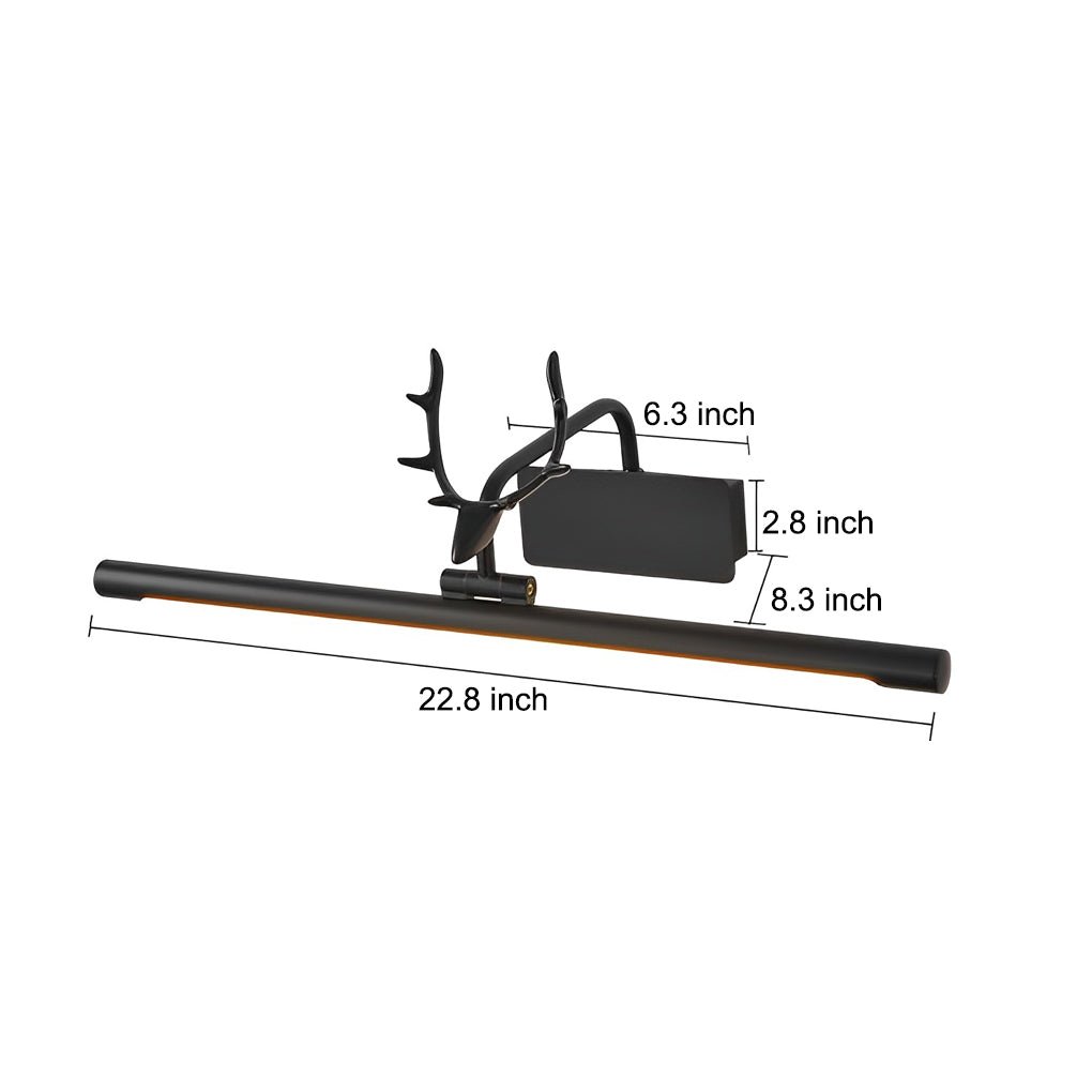 Antler-Inspired 210° Adjustable LED Bathroom Vanity Light Bar, Rustic Home Lighting, Modern Farmhouse Decor, Energy-Efficient Fixtures, Wall-Mounted Lighting, Contemporary Antler Design, Dimmable LED Light, Unique Bathroom Lighting Solutions, Stylish Vani