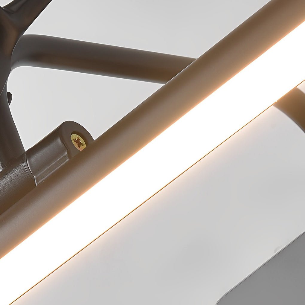 Antler-Inspired 210° Adjustable LED Bathroom Vanity Light Bar, Rustic Home Lighting, Modern Farmhouse Decor, Energy-Efficient Fixtures, Wall-Mounted Lighting, Contemporary Antler Design, Dimmable LED Light, Unique Bathroom Lighting Solutions, Stylish Vani