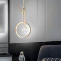 Dimmable LED Modern Pendant Light - 3 Step Dimming Antlers Decor Ring