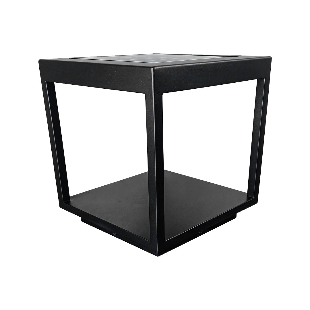 Concrete Pillar LED Light - Modern Open-Frame Square Design
