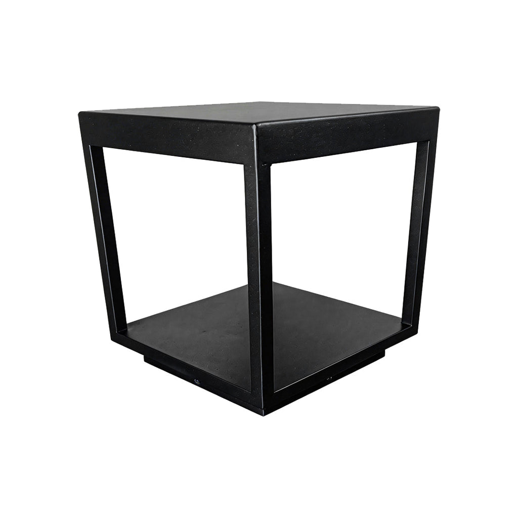 Concrete Pillar LED Light - Modern Open-Frame Square Design