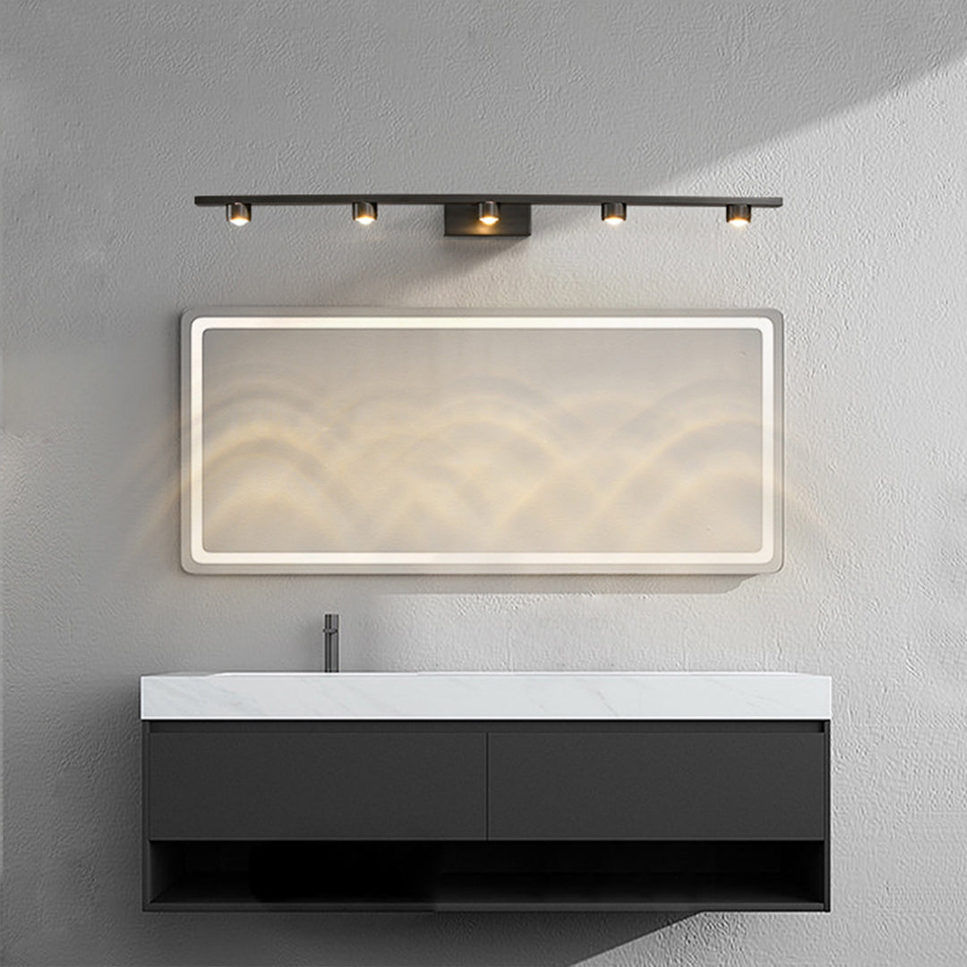 Black Vanity Lights for Bathroom - Minimalist LED Mirror Cabinet Light - Modern Wall Sconce - Adjustable Brightness - Energy-Efficient Lighting Fixture - Decorative Lighting for Home - Stylish Bathroom Lighting - Sleek Design - Easy Installation - Contemp