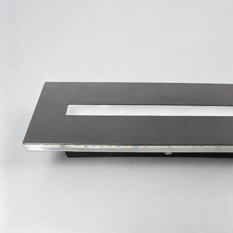 Modern LED Linear Black Wall Sconce - Iron Light Fixture