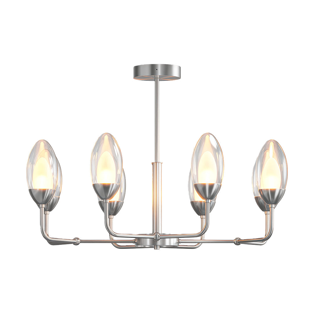 Modern Minimalist Copper Chandelier – Luxury Ceiling Light Fixture