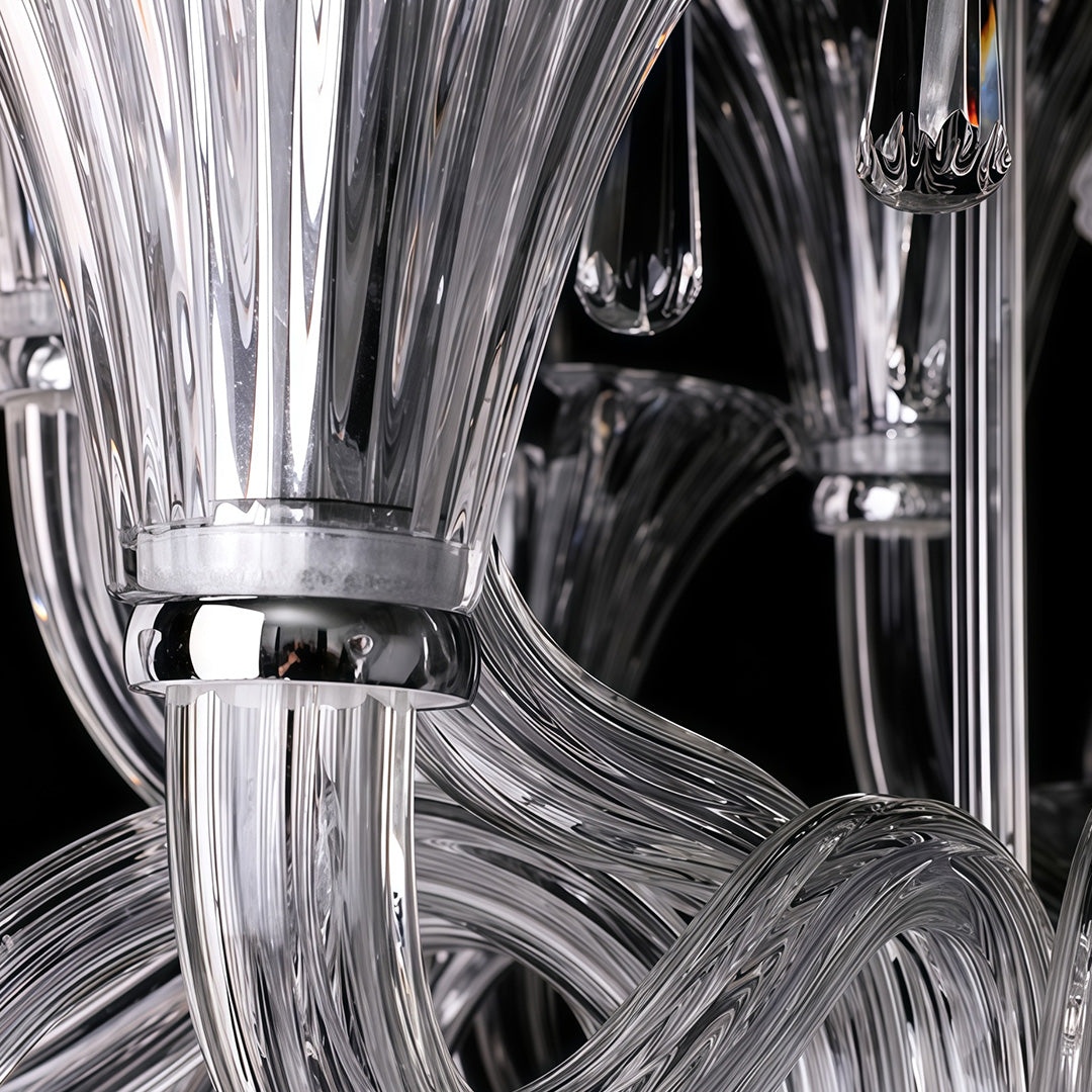 French Elegant Art Glass Chandelier | Luxury Ceiling Light Fixtures