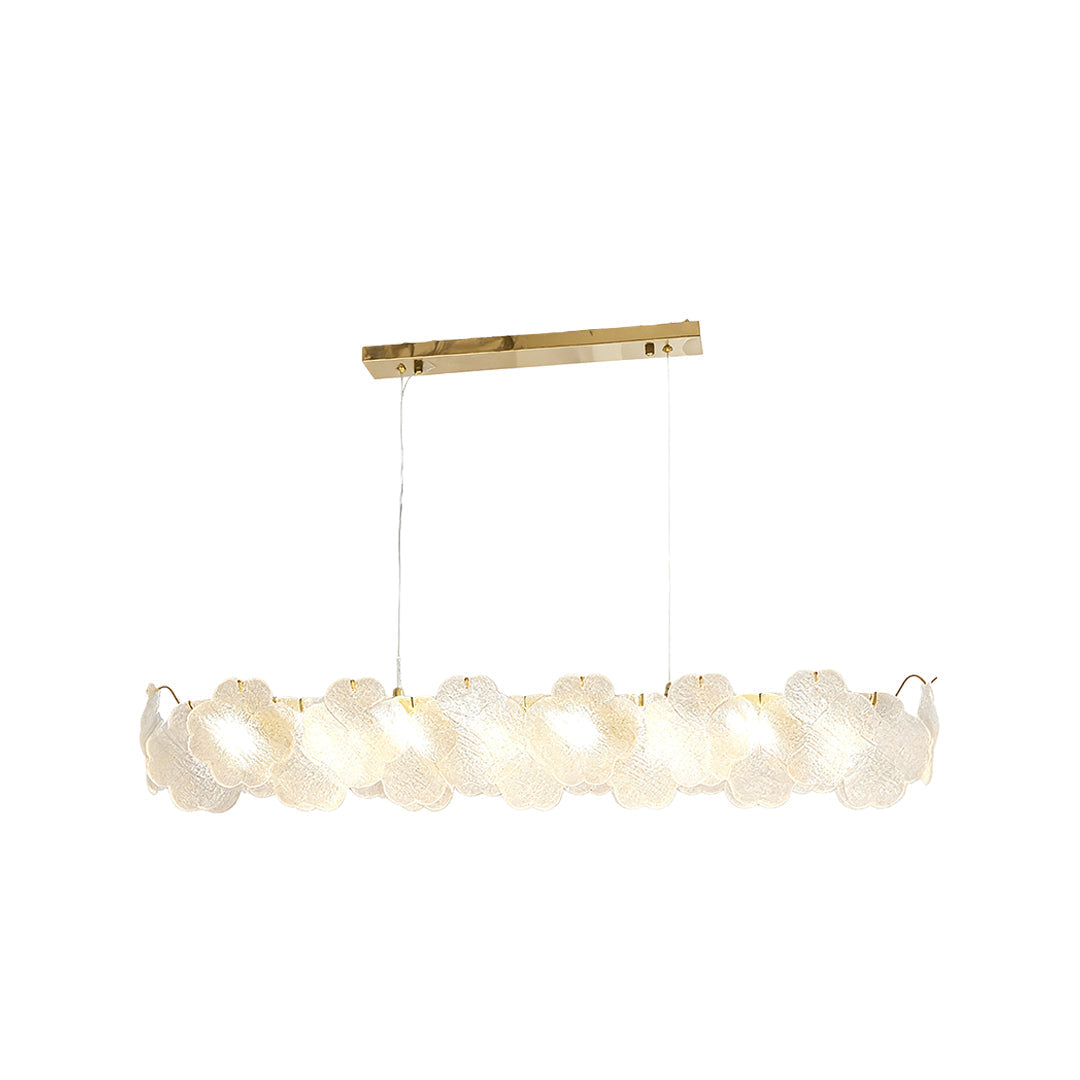 Artistic Glass Flower Chandelier - French Ceiling Light