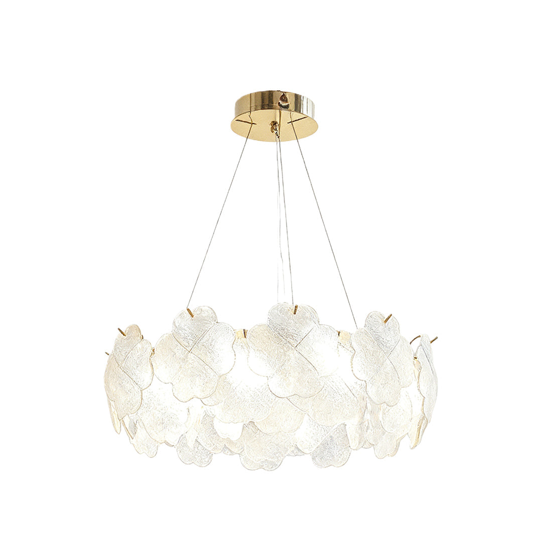 Artistic Glass Flower Chandelier - French Ceiling Light